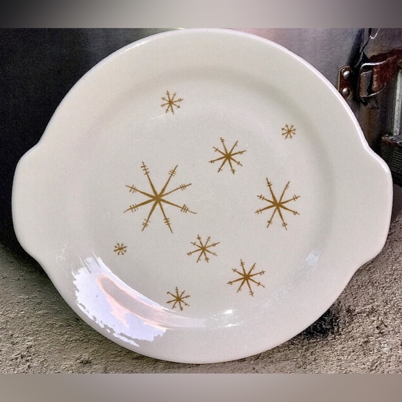 Vintage Ironstone STAR GLOW by ROYAL China Sebring Ohio Lug Handle Serving Plate - Picture 7 of 10